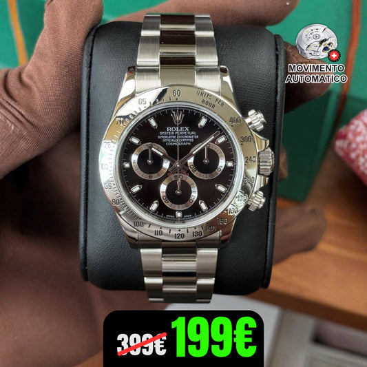 ROLEX DAYTONA ACCIAIO/BLACK DIAL